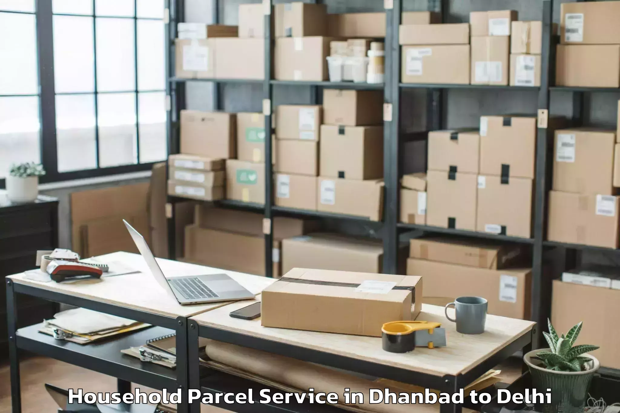 Hassle-Free Dhanbad to Vasant Vihar Household Parcel